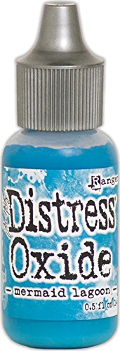 Ranger Mermaid Lagoon Distress Oxide Reinker-Set, Synthetisches Material, blau, 2,5 x 2,5 x 7,2 cm