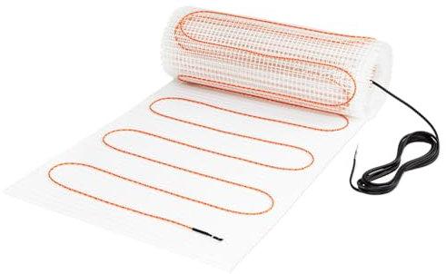 Fußbodenheizung elektrisch 230V 1.0m² 160W/m² - Verlegen in Fliesenkleber Ausgleichsmaße Fließ-Mörtel für verschiedene Bodenbeläge