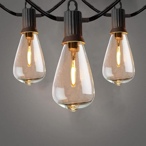 ZOTOYI LED Lichterkette Außen, 7.6M Lichterkette Glühbirnen Außen mit 9 Birnen +1 Ersatzbirnen, Wasserdicht Lichterketten Deko für Garten, Terrasse, Bäume, Hochzeit