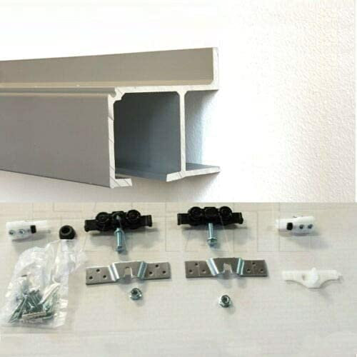 BINARIO KG 120 KIT PER PORTA SCORREVOLE LATERALE 120KG 140 CM