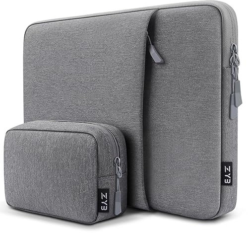 ZYB 13.3 Zoll Laptop Hülle,MacBook Air Tasche für MacBook Air 13 13.6 M4 M3 M2 M1 2025 2024-2012,MacBook Pro 14/13 M4 M3 M2 M1 2025 2024-2012,Surface Laptop Huawei etc 13 Schutzhülle Sleeve-Grau