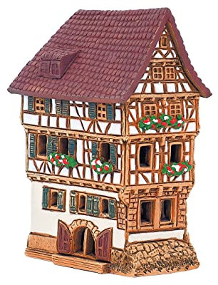 Midene Räucherstäbchenhalter aus Keramik, Kegelform, Raumdekoration, handgefertigt, Sammlerstück, Miniatur-Restaurant, Rose in Esslingen, Deutschland R371