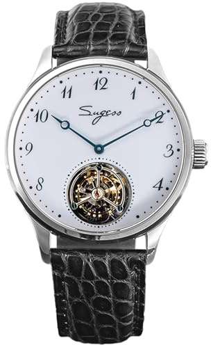 Sugess Enamel Dial Tourbillon Master Seagull ST8230 Movement Sapphire Crystal Men's Mechanical Watch 1963 SU8230SW