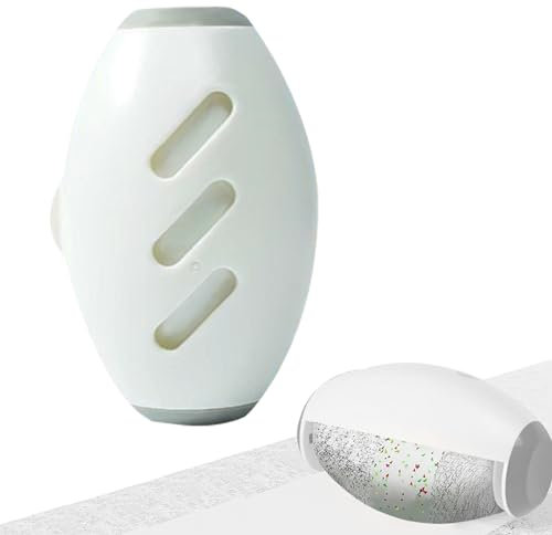 Wiederverwendbare Fusselrolle, Waschbare klebrige Gel Fusselrolle Ball, Waschbarer tragbarer Aufkleber, Tierhaarentferner Fusselbürste, Gel-Fusselroller für Kleidung, Haustier Haar, Reisen (Weiß)