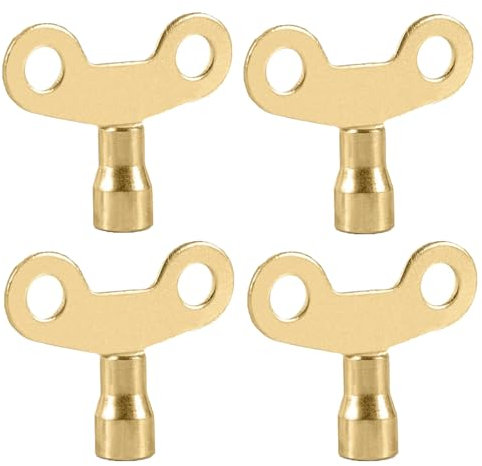 4 PCS Radiator Key, Radiator Bleed Key, Easy to Handle Radiator Key Bleed Key UK with Square Opening for Optimizing Heating Systems, Universal Fit Bleed Key Radiator for Valve Air Venting