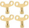 4 PCS Radiator Key, Radiator Bleed Key, Easy to Handle Radiator Key Bleed Key UK with Square Opening for Optimizing Heating Systems, Universal Fit Bleed Key Radiator for Valve Air Venting