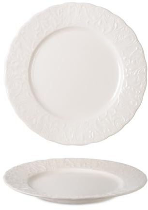 Rinart Assiette à dîner - Pera - Porcelaine - 25 cm - lot de 6