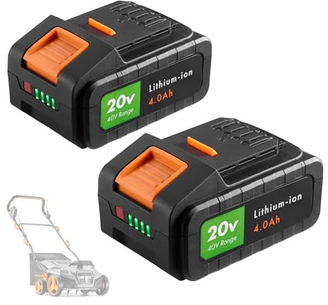 VonHaus 20V 4Ah Battery for Cordless Scarifier 40V – Spare Replacement Part