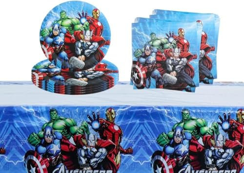 Stoviglie per Feste Decorazioni Compleanno Piatti Tovaglioli Tovaglia adatto per 20 persone (FC3)