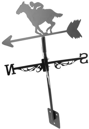 TOYANDONA Girouette Décorative Métal pour Toit-terrasse Jardin ou Terrasse Indicateur de Direction du Vent