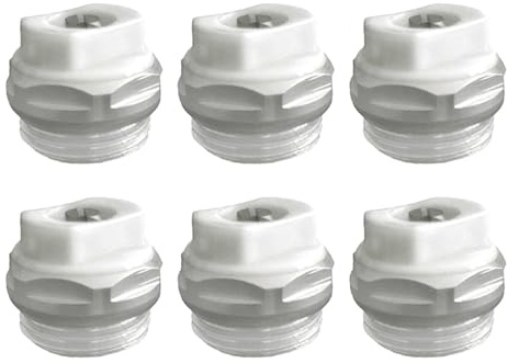 6PCS 3/8 Inch Air Vent Radiator Bleed Valve Replacement Ceiling Radiator Bleed Valve Radiator Exhaust Valve