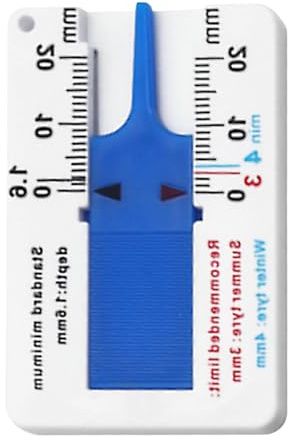 Profondità del misuratore: facile lettura di strumenti di misurazione, indicatore compatto per pneumatici | Misuratore di corsa accurato, lettore della di profondità, strumento di manutenzione