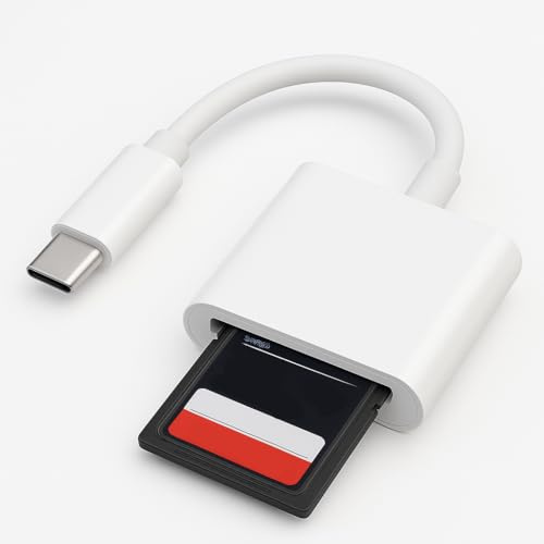Lector Tarjetas SD para USB C, Lector de Tarjetas SD USB C Portátil, Adaptador de Tarjeta de Memoria, Cable Cámara de Fotos al Móvil con Conexión Rápida, Compatible con Ordenador, Tablet y Smartphone