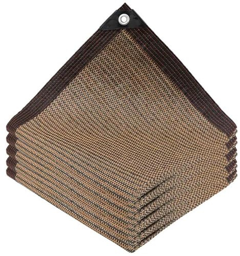 Vela ombreggiante resistente per giardino e balcone, con occhielli rinforzati, rete per recinzione esterna (4 x 6 m)