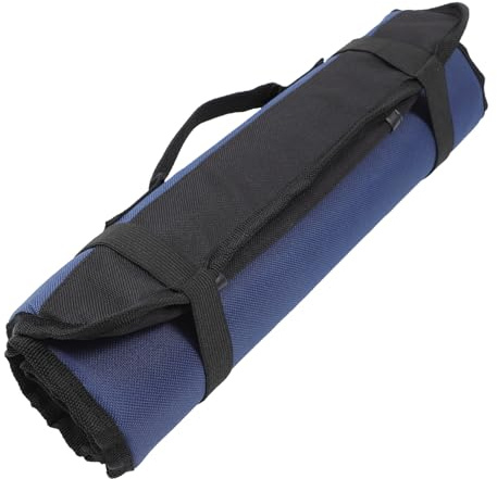 LALADEFIEE Organisateur à Couteaux de Chef Portable en Tissu Oxford Vert, Grosse Capacité 22 Fentes, Pochette Multifonctionnelle pour Restaurant et Bar