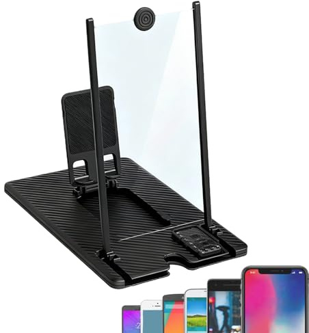 Bildschirmlupe – Handy-Bildschirmlupe, 3D-HD-Handy-Lupe, Projektorbildschirme Zum Ansehen Von Filmen, Videos, Spielen Und Lesen, Kompatibel Mit Allen Handys, Film, TV, Spiel, Video-Unterhaltung