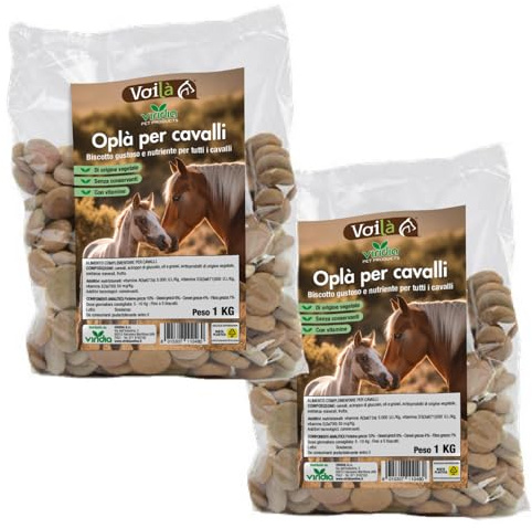 viridia Biscotti per Cavalli Oplà – 2 pz x 1 kg