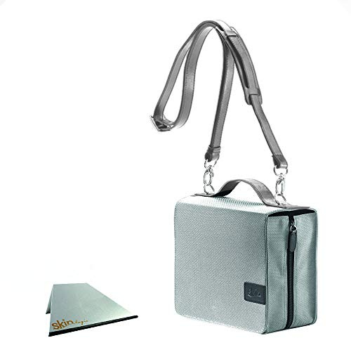 SKIN® SartoriusSKIN BASIC Tragetasche Gr. L | 3 in 1 Schutzhülle, Buchstütze und Tragetasche für Sartorius | Für Loseblattwerke mit 86 mm Textblockbreite | Silber Grau