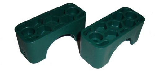 Wimmer-Construction Gbr Rohrschellen DIN 3015 (Leichtbaureihe) d=28mm grün