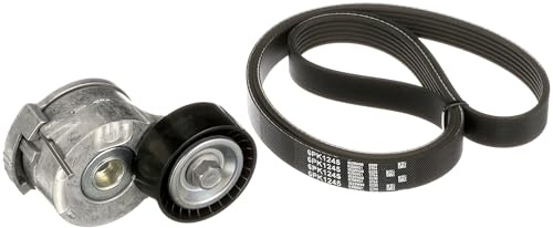 GATES Kit Cinghie Poly-V K046PK1245 EPDM (Etilene-Propilene-Diene-Caucciù) Compatibilità con FORD FOCUS III C-Max II DXA/CB7, DXA/CEU Kuga Mk2 DM2 S-MAX WA6 KUGA I