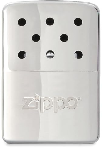 Zippo - Chauffe-mains/chaufferette, 6 Heures De Chaleur, Rechargeable Avec De L’essence À Briquet, Réutilisable, Chromé