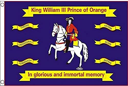 AZ FLAG Bandiera Guglielmo III d'Inghilterra 150x90 cm 2 Occhielli | Uso interno ed esterno bandiera decorativa di Guglielmo III d'Orange doppie cuciture e bordi rinforzati poliestere 100D