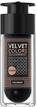Frezyderm Velvet Colors Mattes Make Up - Medium Foundation, 30ml I Natürliches, mattes Finish, mildert Unreinheiten, Falten & Tränensäcke, dermatologisch getestet bei Akne, fettiger, sensibler Haut