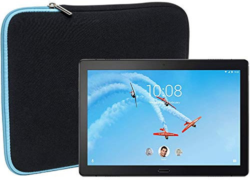 Slabo Tablet Tasche Schutzhülle für Lenovo Tab P10 Hülle Etui Case Phablet aus Neopren – TÜRKIS/SCHWARZ