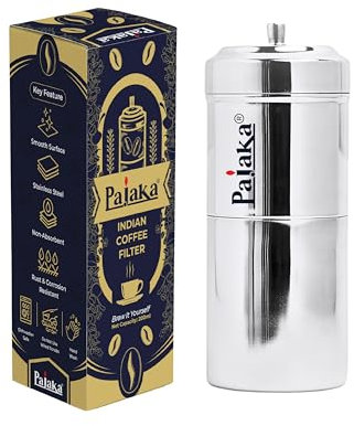 Retail Hub Stainless Steel South Indian Coffee or Kappi Filter & Drip Maker Silver Small Size for Home & Kitchen