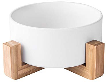 JYCRA Mid Century runder Sukkulenten-Übertopf mit Ständer, 15,4 cm, Keramik-Blumentopf, Bonsai-Übertopf, Sukkulentengarten, flacher Topf (Pflanzen nicht im Lieferumfang enthalten)
