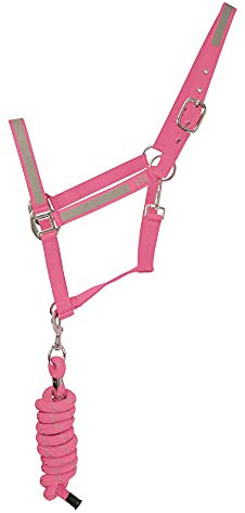 HyVIZ Reflektor Halfter und Führstrick (Pony) (Pink), rose, Pony