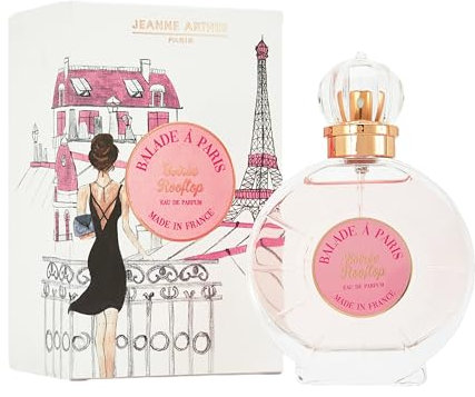 JEANNE ARTHES - Eau de Parfum Femme French Way Of Life - Balade à Paris - Soirée sur Rooftop - Floral & Frais - Patchouli & Vanille - Fabriqué en France à Grasse - Cadeau femme - 100 ml