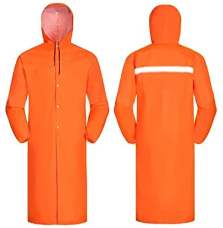 Sicherheitsweste Warnweste Warnschutzweste Orangefarbener Reflektierender Anzug, Sicherheitsjacke Aus Oxford-Stoff, Wasserdichter Und Atmungsaktiver Regenmantel, Gut Sichtbare, Leichte, Lange Overalls