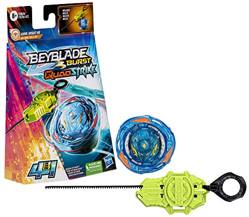 Hasbro Beyblade Burst QuadStrike Whirl Knight K8 Kreisel Starter Pack, Battle Kreisel Spielzeugset mit Starter, Mittel