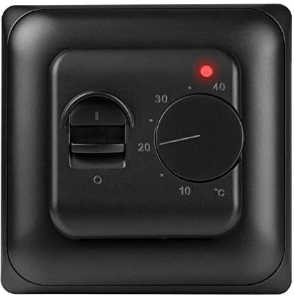 Analoges Unterputz-Thermostat Raumthermostat mit externem Bodensensor für elektrische Fußbodenheizungen - Min.-/Max.-Temperaturbegrenzung