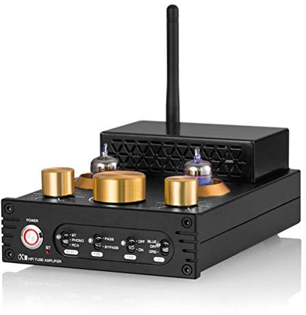 Rilascio Amplificatore a Tubo a Vuoto HiFi Ricevitore Bluetooth 5.0 MM Phono Amp per Giradischi Amplificatore di Potenza 160 W * 2 Buon Suono