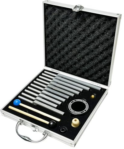 TENFLY Solfeggio Stimmgabel-Set – 10 silberne Stimmgabeln perfekt für DNA-Heilung mit exquisiter Aluminium-Geschenkbox (174 Hz, 285 Hz, 396 Hz, 417 Hz, 432 Hz, 528 Hz, 639 Hz, 741 Hz 852 Hz, 963 Hz)