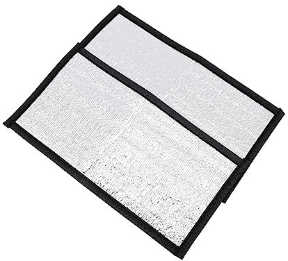 Parliky 2stücke Heizmatte Für Reptilien Warmhaltende Unterlage Mit Reflektierender Folie Für Schlangen Echsen Und Schildkröten Komfortable Winterlösung Für Haustiere