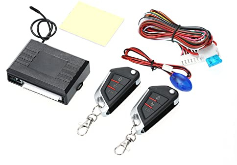 Shkalacar Sistemi di Allarme per Auto, Kit Centrale a Distanza Automatica Chiusura centralizzata con Telecomando Chiusura Porta Sistema di Accesso Senza Chiave del Veicolo