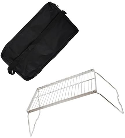 Lerpwige Klappbarer Campingtisch Outdoor Klapptisch Grilltisch Stähle Grillrost Tisch Kochrost Campingtisch