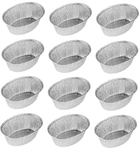 OFFSCH 125pièces Lot De Assiettes Aluminium Bol De Cuisson Jetable Plateau De Rangement Empilable