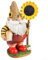 WIIYENA Magnifique figurine de nain de jardin peinte à la main et résistante aux intempéries (A)