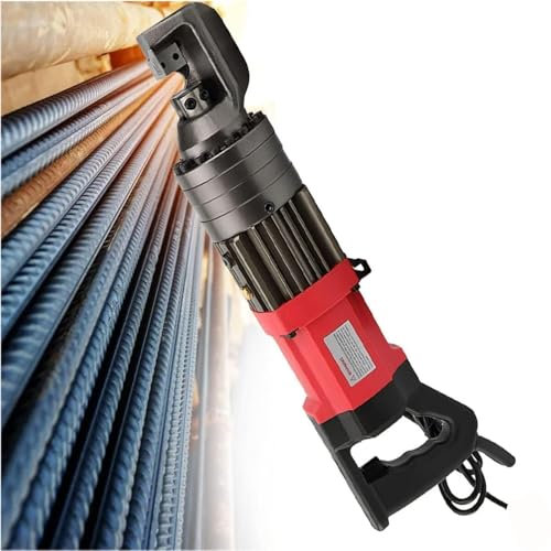 GUHPZA Machine De Découpe De Barres D'Armature Électrique Portable, Cintreuse De Barres D'Armature Hydraulique pour Plier Les Câbles en Acier, Cintreuse De Barres D'Armature Ave,