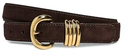 Madewell Women's Suede Inez Belt, Coffee Bean, Brown, X-Small
