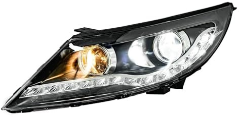 Faro Proiettore Fanale Anteriore Per Kia Per Sportage-R 2010-2014 Auto Lampada Anteriore Aggiornamento Configurare Led Auto Fari Assemblaggio Lente Del Proiettore Accessori Faro Principale