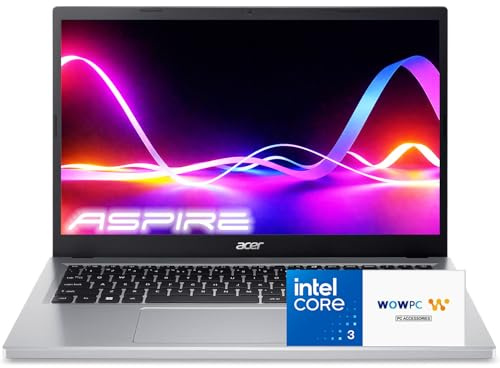 acer Computer portatile Aspire Go 15 | Intel Core 3 N355 di nuova generazione (fino a 3,9 GHz) | Display BluelightShield FHD da 15,6 pollici | RAM DDR5 da 8 GB | SSD da 512 GB | Chiave copilota | HDMI