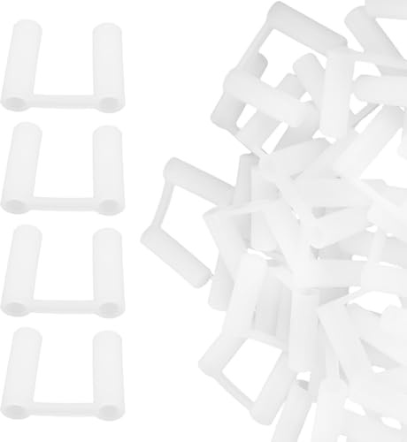 Ipetboom Protectores de Enchufes Infantiles de Plástico Blanco 100 Unidades Tapas de Enchufes a Prueba Seguridad para Hogar Oficina y Hotel Fácil Instalación Protección contra Polvo