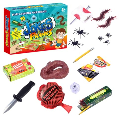 Beiykhera Scherzartikel Realistische Streiche Mit Furzkissen Und Realistischen Insekten Lustige Streiche Für Kinder Scherzartikel Für Freunde Feste Humorvolle Geschenke Für Aprilscherz & Halloween