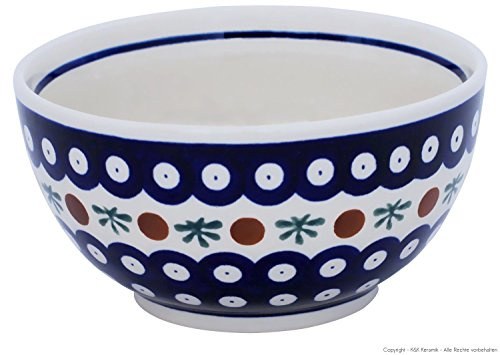 Bunzlauer keramik 500ml Schüssel Schale Ø14 cm Höhe 7,1 cm Dessertschale Müslischale Kompttschale (Dekor 41)
