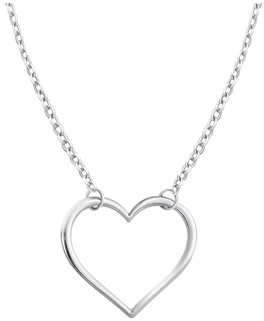 Sofia Milani - Damen Halskette 925 Silber - Herz Anhänger